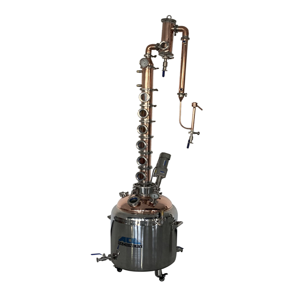 copper home alcohol distiller equipment reflux distillation column